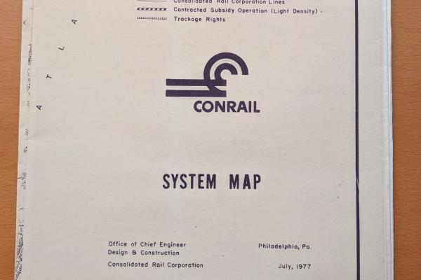 Conrail System Map 1977-07