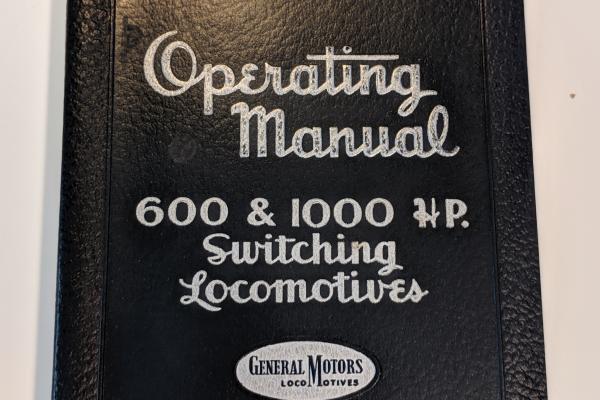 EMD SW900 and SW1200 Operating Manual, labelled Desk 9 - 2/16/58, Class ES-12 #7900-7934 E.M.D Order # 4414, ES 9, ES 12