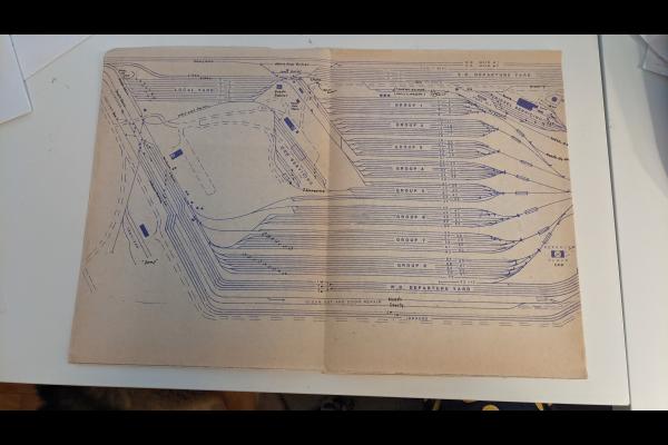 Blueprint of Elkart Yard