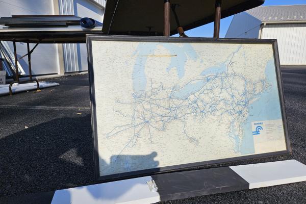 Conrail System Map 1978-08-31 (Rand McNally)  A. C. Fisher, Trainmaster on back.