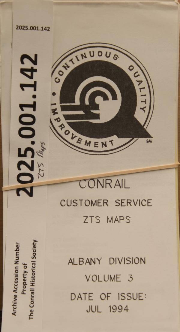 ZTS Maps, Albany Division, Vol. 3, 1994-07-00