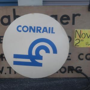 Round Conrail Foamcore Sign