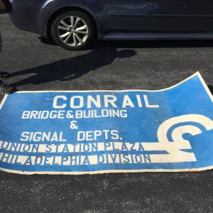 Conrail Bridge and Building Department Sign, Philadelphia Union Station