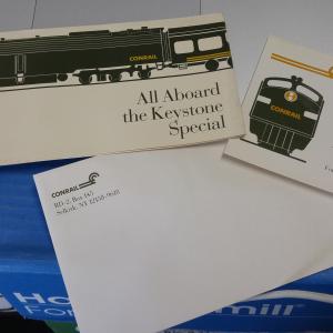 RSVP Cards For Conrail's Keystone Special Trip (1988)