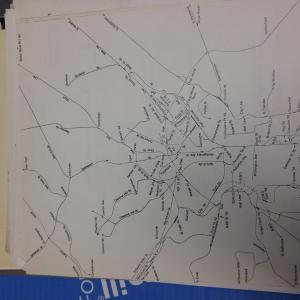 Map of Conrail in Philadelphia, Industrial Engineering Department, July 29 1976, Rev 11-30-76