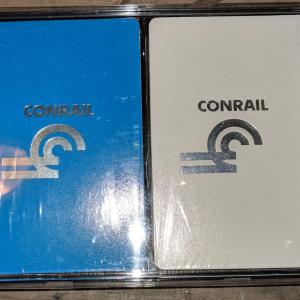 Conrail playing cards (x2)