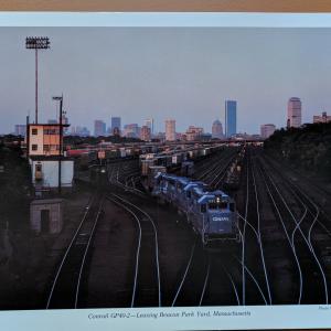 Promotional photo: Conrail GP40-2 - Leaving Beacon Park Yard, Massachusetts