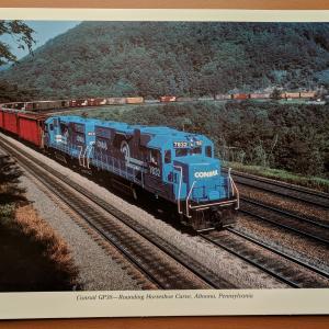 Promotional photo: Conrail GP38 - Rounding Horseshoe Curve, Altoona, Pennsylvania