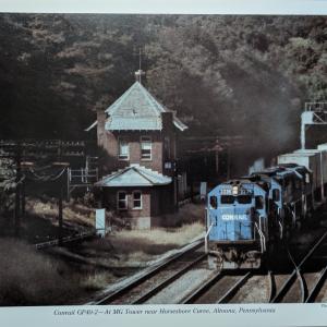 Promotional photo: Conrail GP40-2 - At MG Tower near Horseshoe Curve, Altoona, Pennsylvania