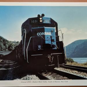 Promotional photo: Conrail GP40 - Hudson River Valley, South of Beacon, New York