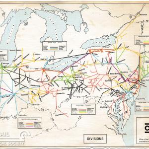 Conrail Divisions Map April 1 1976