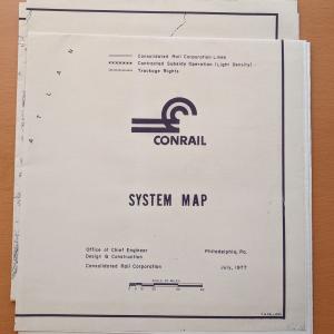 Conrail System Map 1977-07