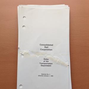 Rules of the Trasnportation Department Revision No 2. Effective January 1 1985