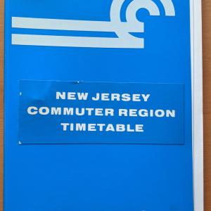 Conrail New Jersey Commuter Region Timetable, 1981-10-25, No. 1