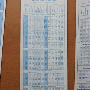 Conrail and SEPTA Schedule - Logan, Tabor, Fern Rock, Melrose Park, Elkins Park, and Philadelphia - 1977-10-30