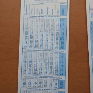 Conrail and SEPTA Schedule - Warminster, Hatboro, Fulmore, Willow Grove, Crestmont, Roslyn, and Philadelphia - 1977-10-30