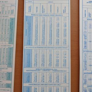 Conrail and SEPTA Schedule - Trevose, Neshaminy Falls, Langhorne, Yardley, West Trenton, and Philadelphia - 1977-10-30