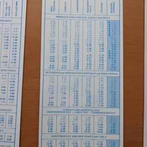 Conrail and SEPTA Schedule - West Trenton, Yardley, Langhorne, Neshaminy Falls, Trevose, and Philadelphia - 1977-10-30