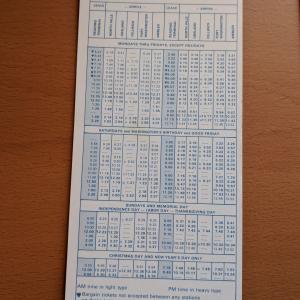 Conrail and SEPTA Schedule - North Hills, Oreland, Fellwick, Fort Washington, Ambler, and Philadelphia - 1979-06-03