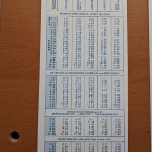 Conrail and SEPTA Schedule - Trevose, Neshaminy Falls, Langhorne, Yardley, West Trenton, and Philadelphia - 1979-06-03