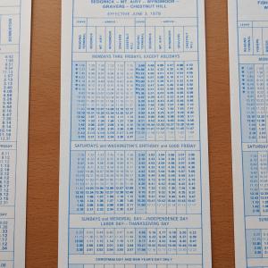 Conrail and SEPTA Schedule - Sedgwick, Mt. Airy, Wyndmoor, Gravers, Chestnut Hill, and Philadelphia - 1979-06-03