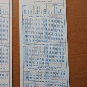 Conrail and SEPTA Schedule - Fishers, Wister, Germantown, Washington Lane, Stenton, and Philadelphia - 1979-06-03