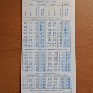 Conrail and SEPTA Schedule - Norristown, Shawmont, and Philadelphia - 1979-06-03