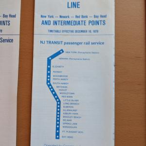 NJ Transit Schedule - Main Line, Bergen County Line - 1979-12-16