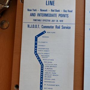 Conrail and NJDOT Schedule - Main Line, Bergen County Line - 1979-07-29