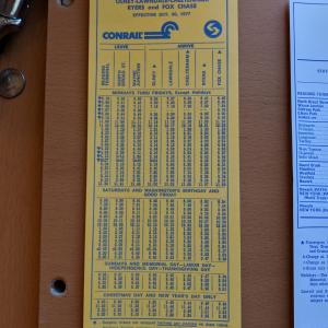 Conrail and SEPTA Schedule - Olney, Lawndale, Cheltenha, Ryers, Fox Chase, and Philadelphia - 1977-10-30