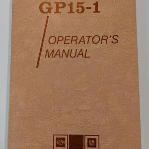 EMD GP15-1 Operators Manual, labeled CR 1600-1699 1979 Delivery