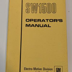 EMD SW1500 Operators Manual, labeled ES15m - 9590-9583 1973