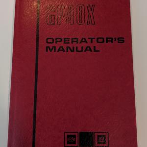 EMD GP40X Operators Manual, labeled Loco Group Master Copy 3-29-79