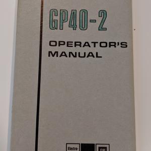 EMD GP40-2 Operators Manual