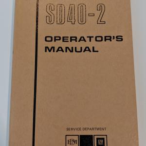 EMD SD40-2 Operators Manual
