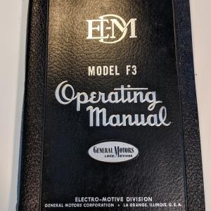 EMD F3 Operating Manual, labeled Erie Diesel Training Car #10
