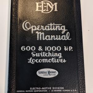 EMD SW900 and SW1200 Operating Manual, labelled Desk 9 - 2/16/58, Class ES-12 #7900-7934 E.M.D Order # 4414, ES 9, ES 12