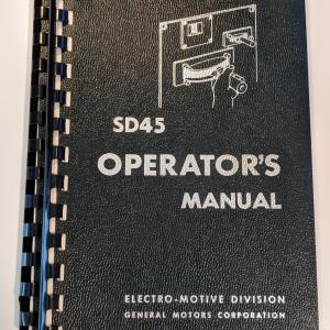 EMD SD45 Operators Manual, 4th Edition, February 1968 (x2)