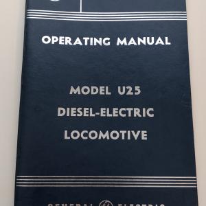 GE U25 Operator's Manual GEJ-3816B