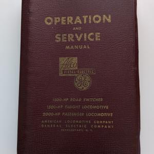 Alco / GE Operation and Service Manual for 1500 HP Road Switcher (RS2), 1500 HP Freight (FA2) and 2000 HP Passenger (PA) locomotives