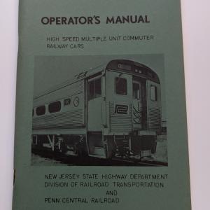 GSI St. Louis Car Division Operator's Manual for High Speed MU Commuter Cars