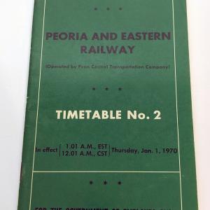 Peoria & Eastern Employee Timetable, 1970-01-01, No. 2