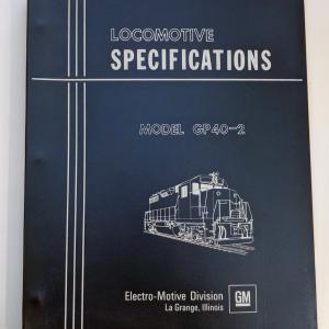 Locomotive Specifications Booklet: EMD GP40-2