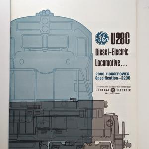 Locomotive Specifications Booklet: GE U28C Specification 3290