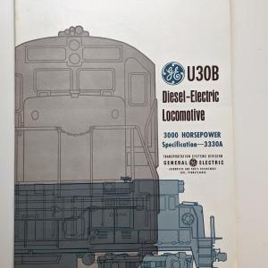Locomotive Specifications Booklet: GE U30B Specification 3330A