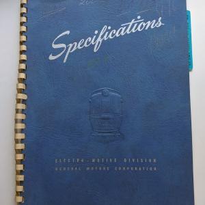 Locomotive Specifications Booklet: EMD E8A Marked 800-833