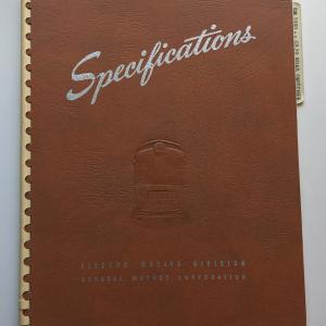 Locomotive Specifications Booklet: EMD GP20 Specification 8044 Sept 16 1960