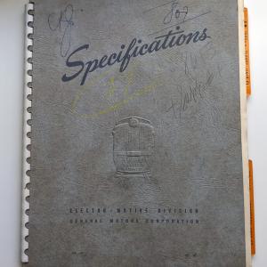 Locomotive Specifications Booklet: EMD F7A and F7B marked 807 and 8013