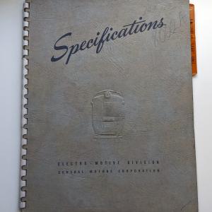 Locomotive Specifications Booklet: EMD F7A marked 709-719 and 8002A
