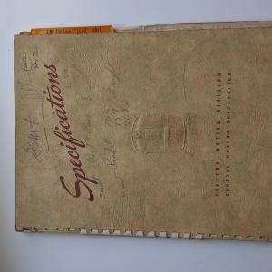 Locomotive Specifications Booklet: EMD F7A marked 706, 707 and 708 and 8002